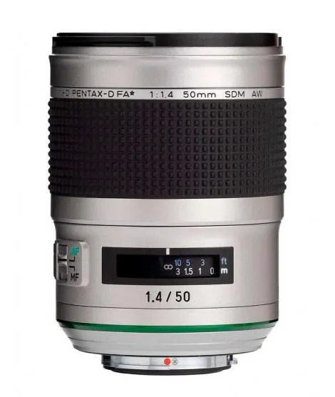 Pentax 50mm f1.4 FA* SDM AW Silver Edition