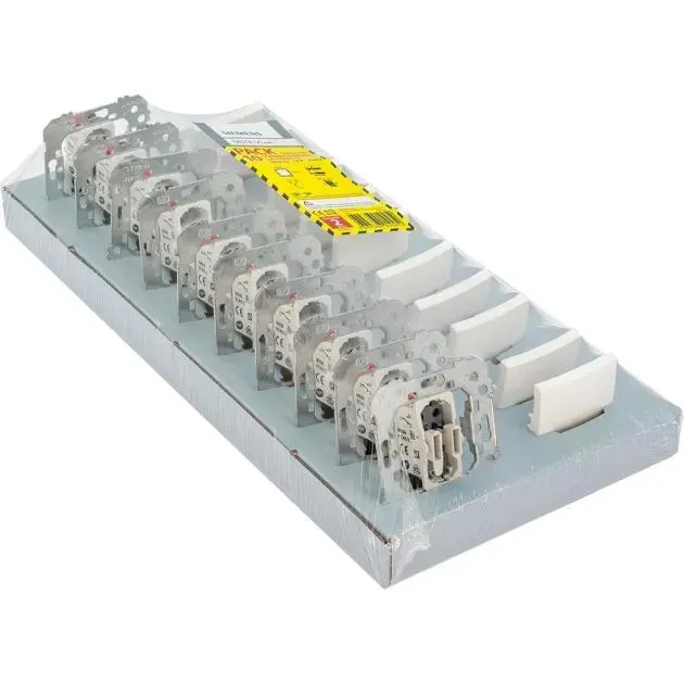 Pack 10 conmutadores "delta viva" siemens blanco