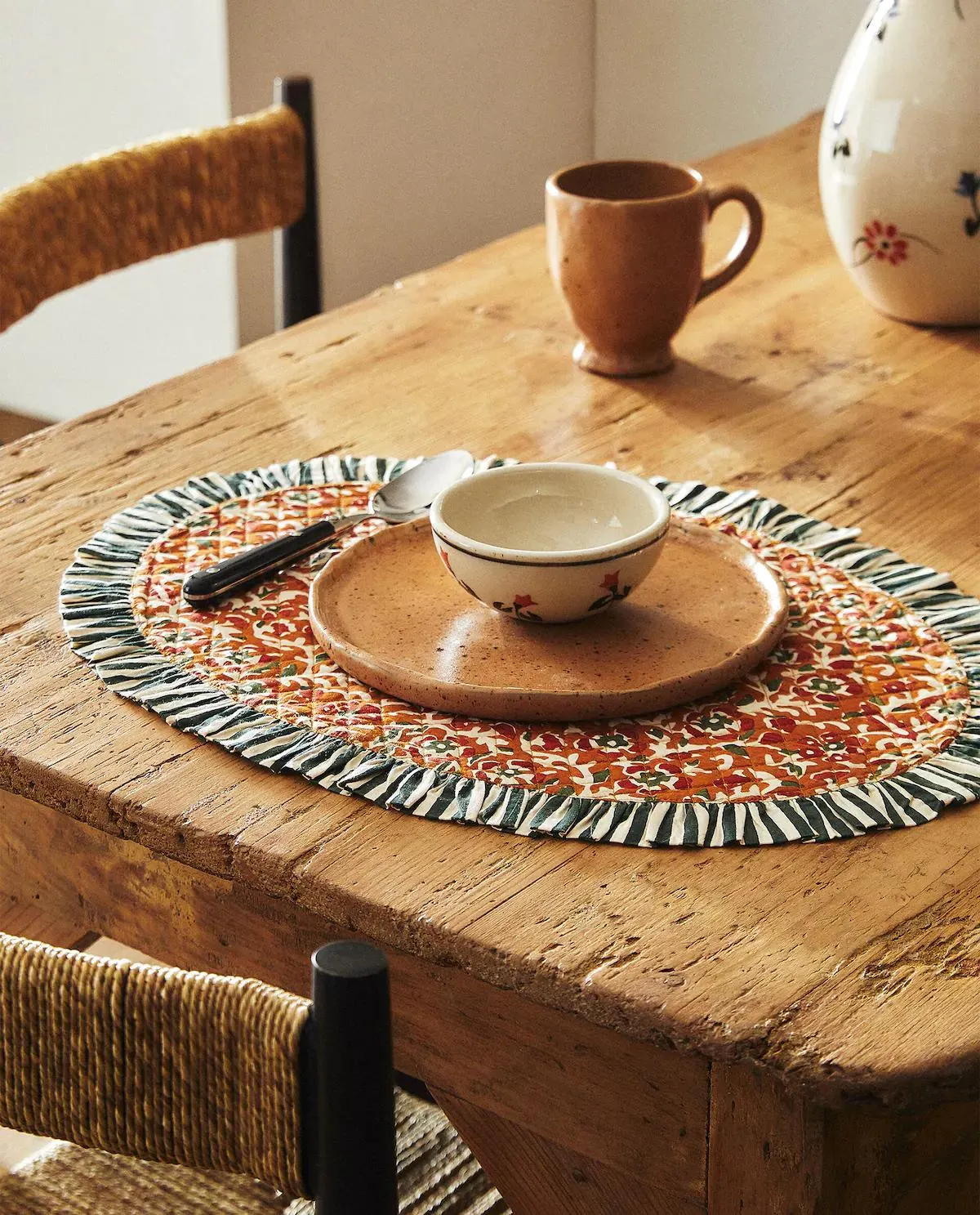 INDIVIDUAL ALGODÓN VOLANTE