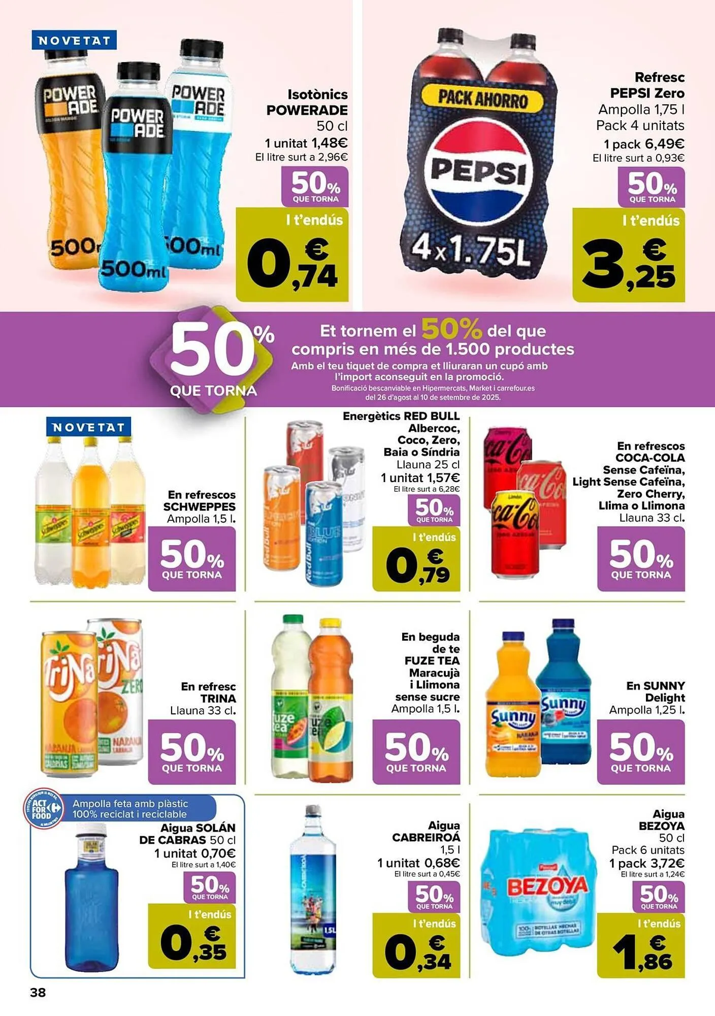Catálogo de Folleto Carrefour 8 de agosto al 25 de agosto 2025 - Página 38