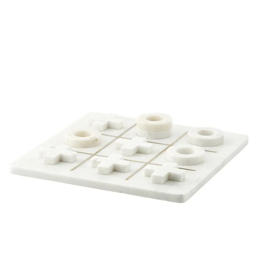 Marmilla tic tac toe 25x25 cm. marble