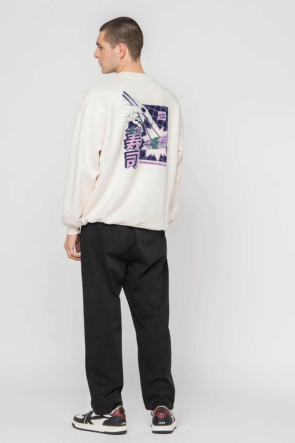 Sudadera Organic Sushi Time Ivory
