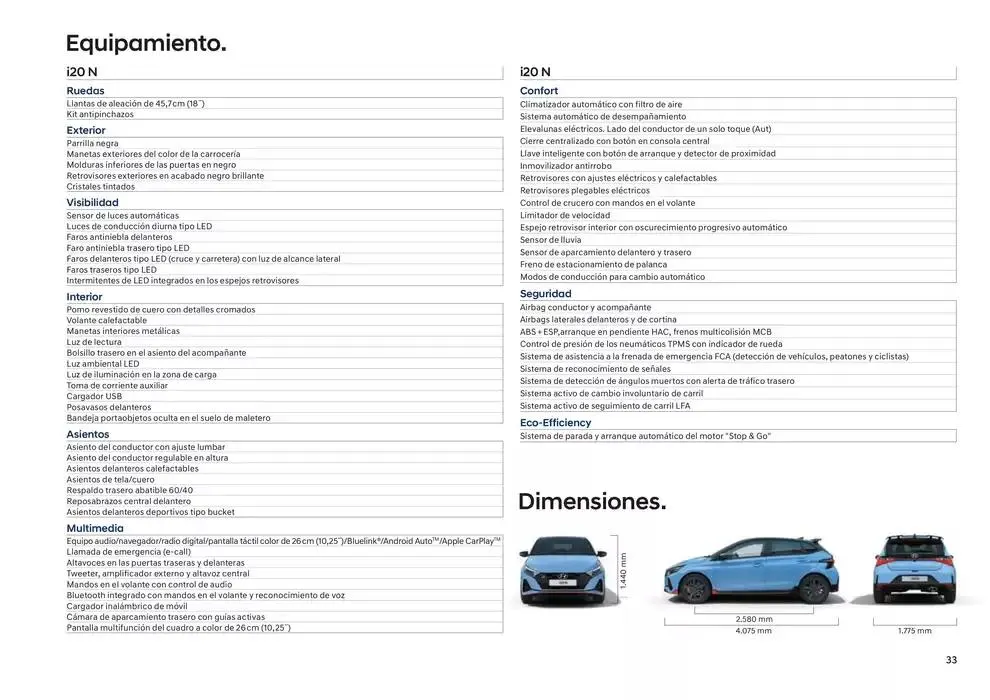 Catálogo de Hyundai - i20 N 31 de diciembre al 31 de diciembre 2025 - Página 33