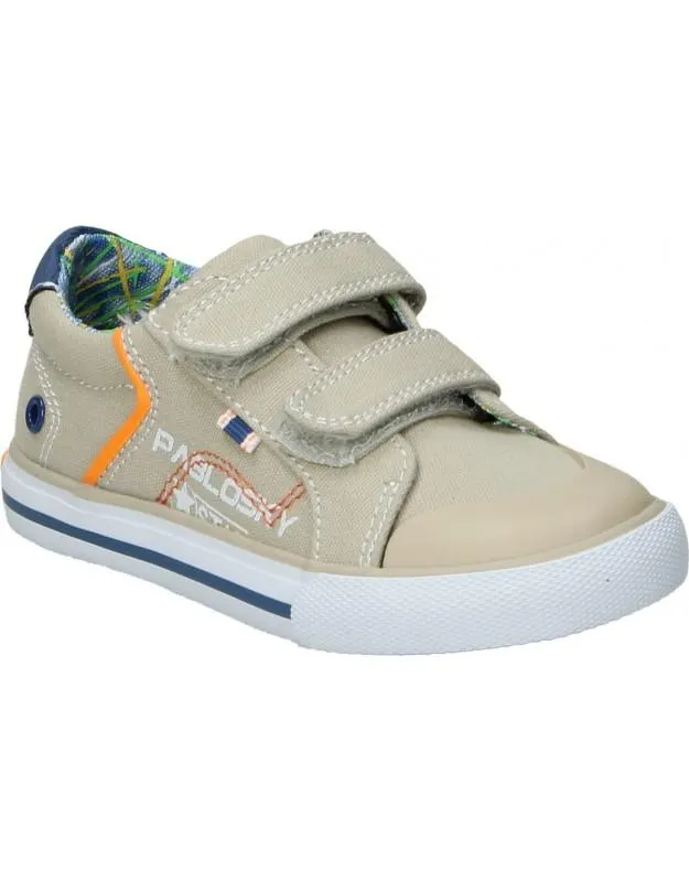 Zapatillas con velcro para niño beige PABLOSKY 967450