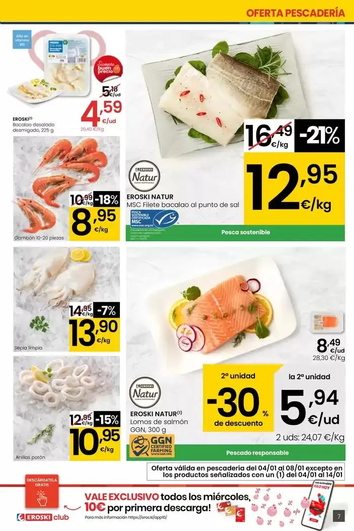 Catálogo de Más de 2000 productos, SIEMPRE A BUEN PRECIO HIPERMERCADOS EROSKI 4 de enero al 14 de enero 2025 - Página 7