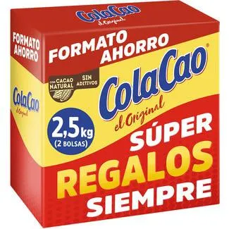 COLACAO Original cacao soluble estuche 2,5 kg con regalo en su interior se surte según disponibilidad en tiendas
