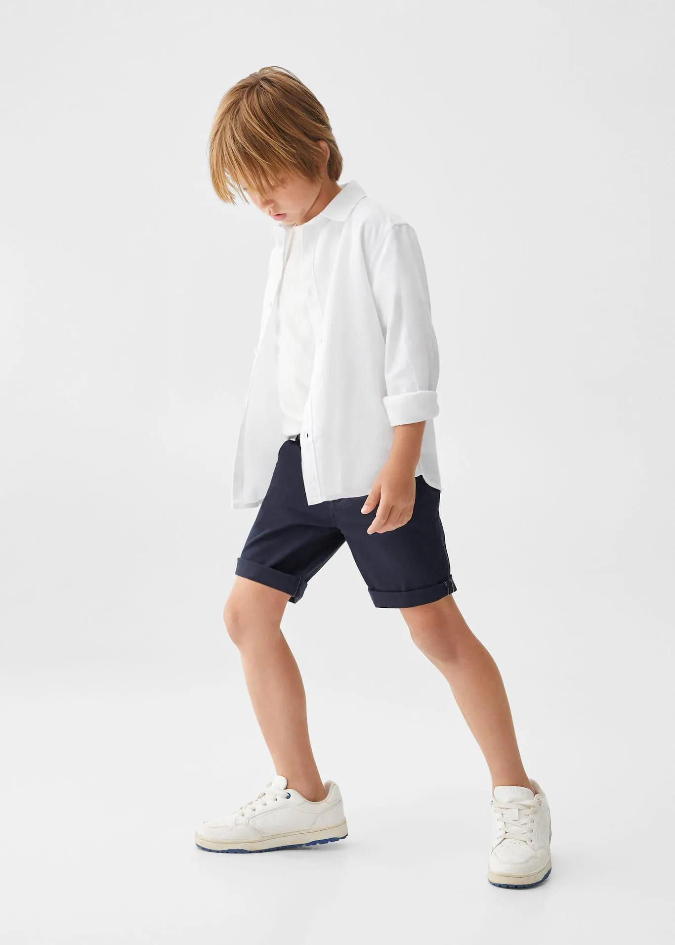 Camisa regular fit lino