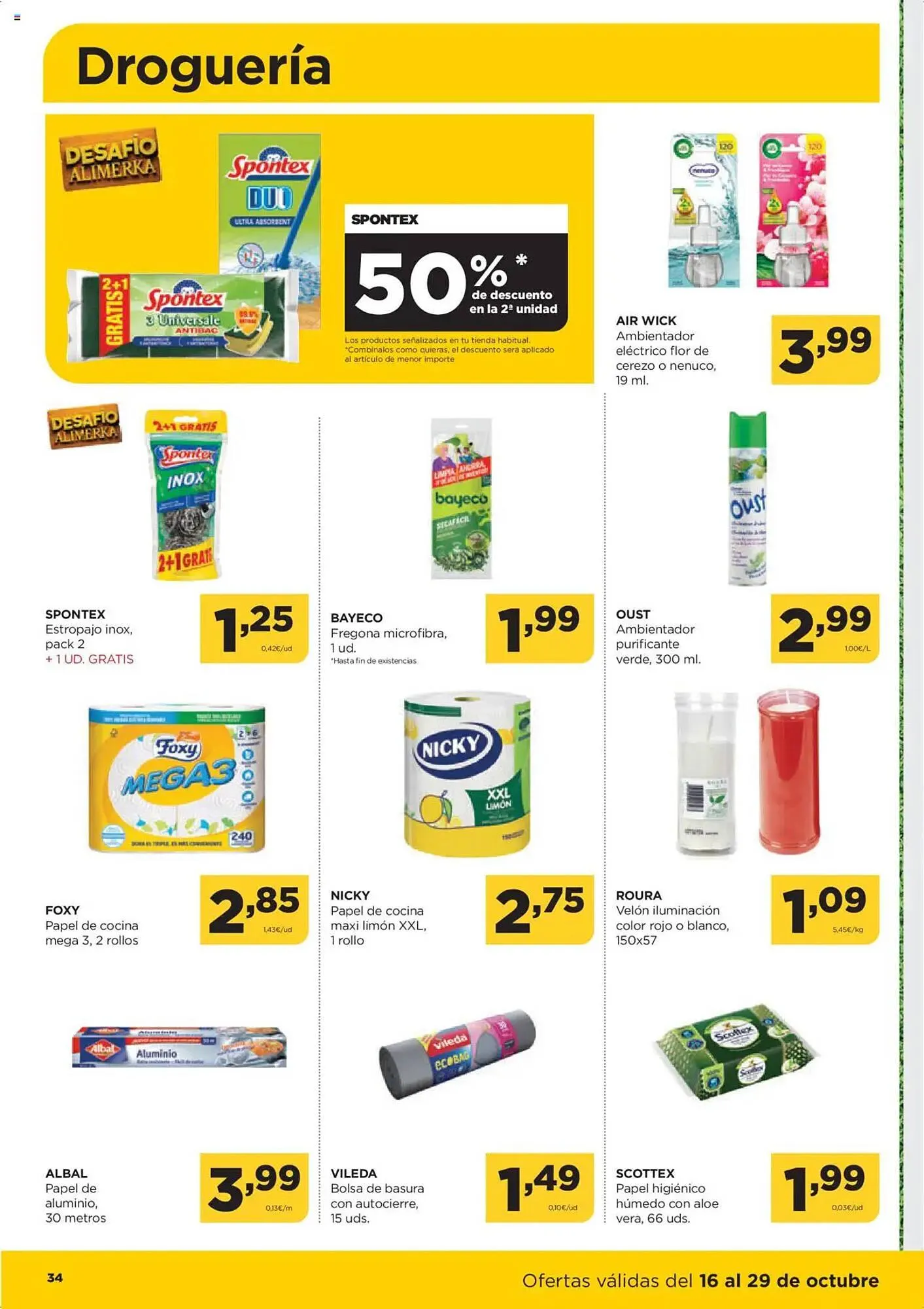 Catálogo de Folleto Alimerka 16 de octubre al 29 de octubre 2025 - Página 34