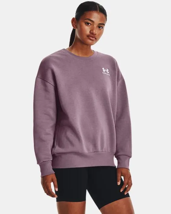 Damesshirt UA Essential Fleece Oversized Crew