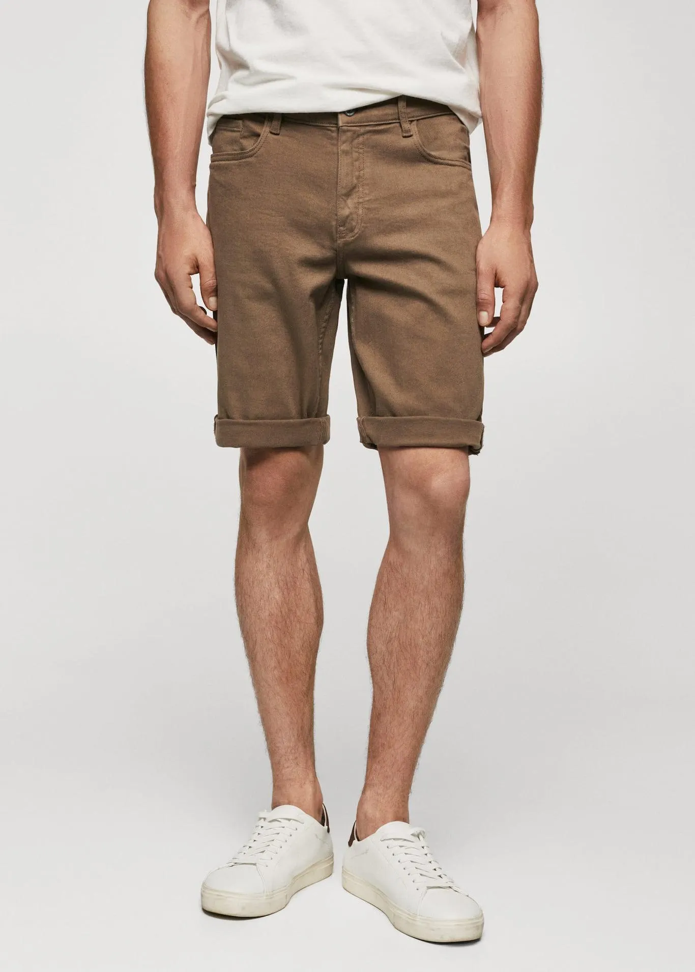 Slim fit farmerbermuda