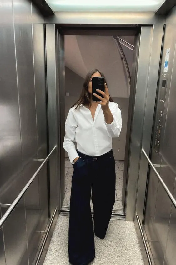 JEANS Z1975 PALAZZO TIRO ALTO