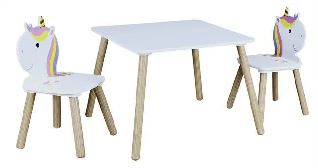 Set de mesa y 2 sillas infantiles Illy