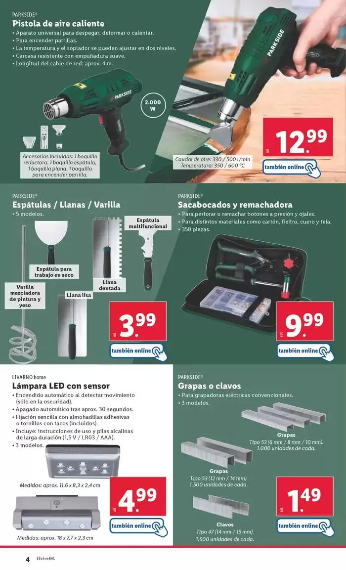 Catálogo de ¡Bazar Lidl! Ofertas válidas del 10/03 al 16/03 10 de marzo al 16 de marzo 2025 - Página 4