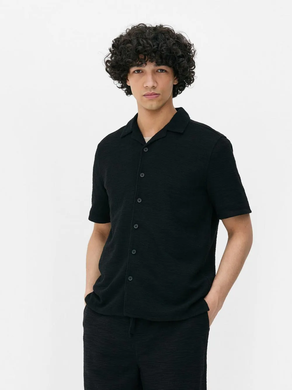 Camisa de punto con botones