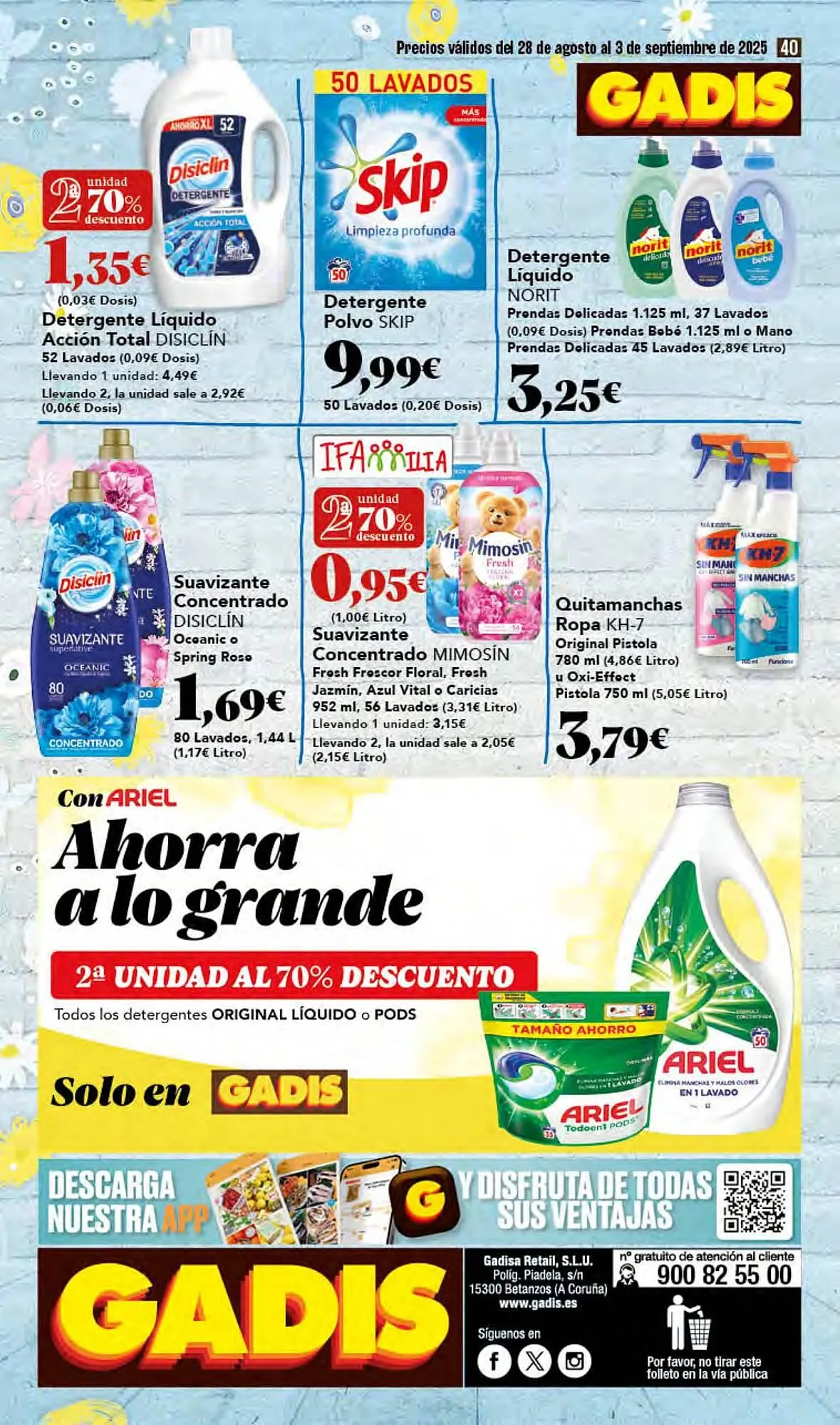 Catálogo de Folleto Gadis 28 de agosto al 3 de septiembre 2025 - Página 40