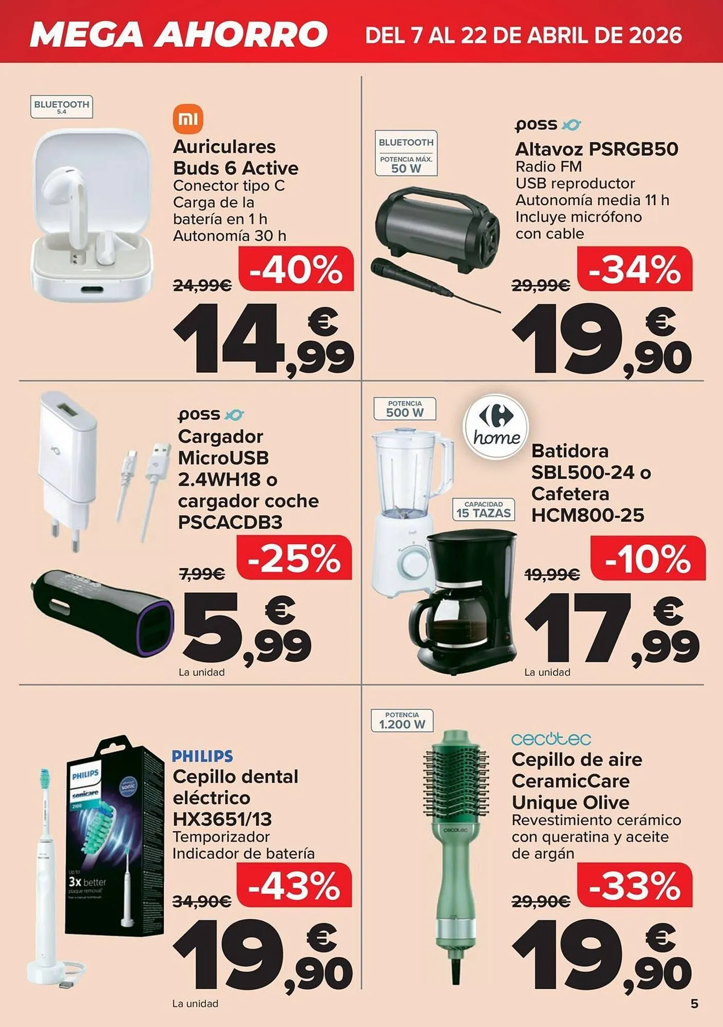 Catálogo de Folleto Carrefour 7 de abril al 22 de abril 2026 - Página 5