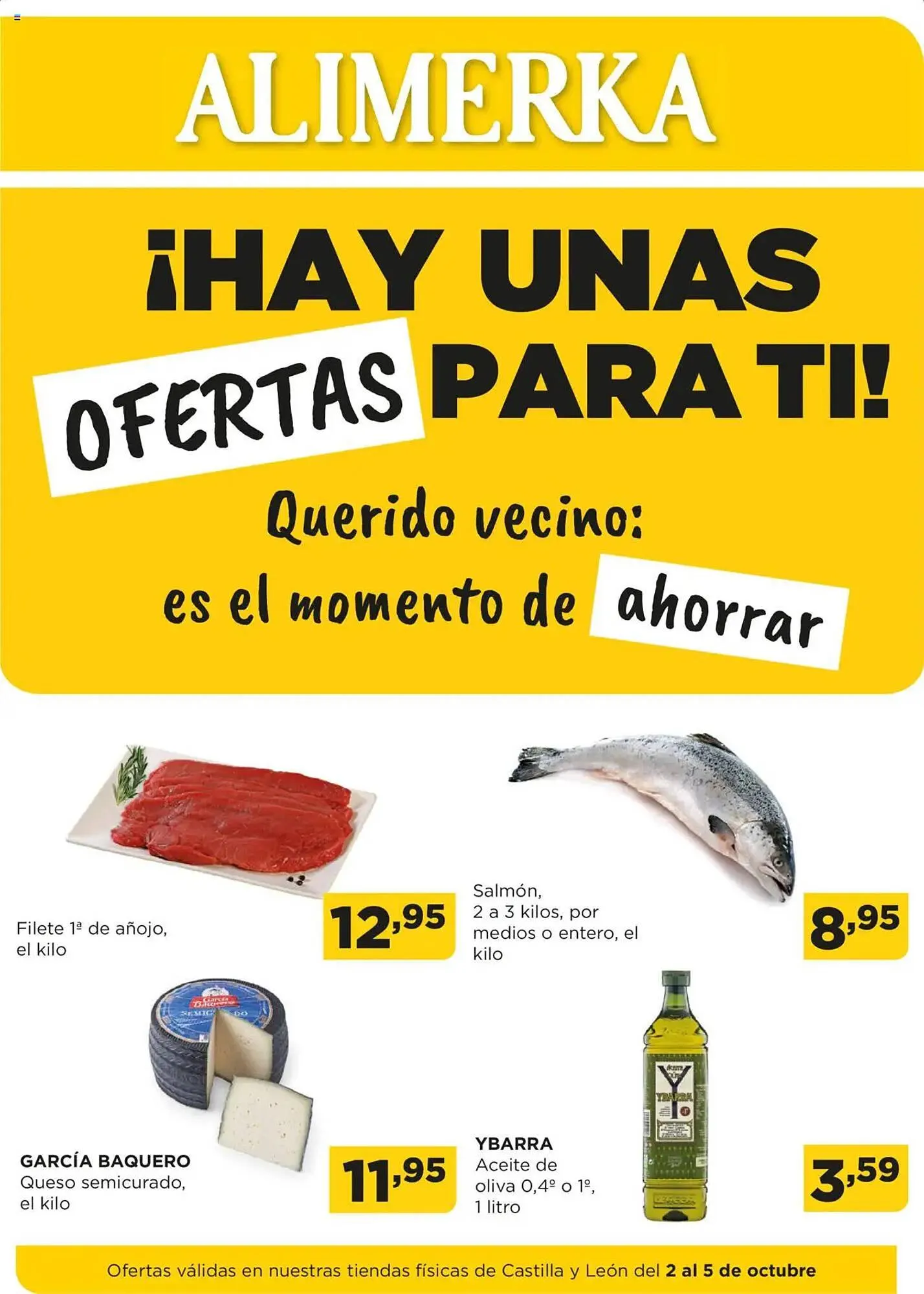 Catálogo de Folleto Alimerka 2 de octubre al 5 de octubre 2025 - Página 1