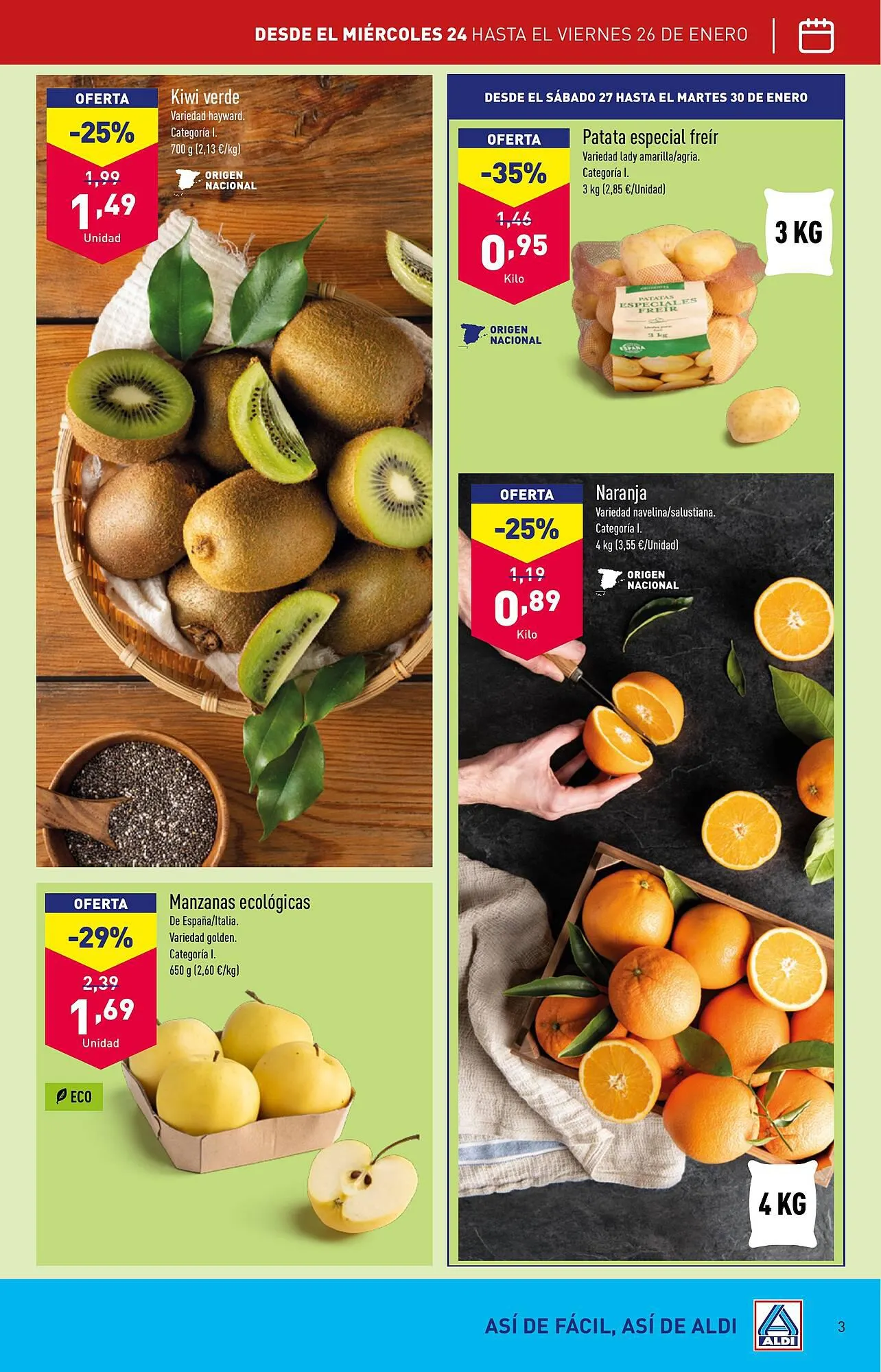 Catálogo de Folleto ALDI 24 de enero al 30 de enero 2024 - Página 3