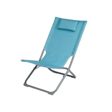 Silla plegable para jardín o playa curacao azul 100 kg.