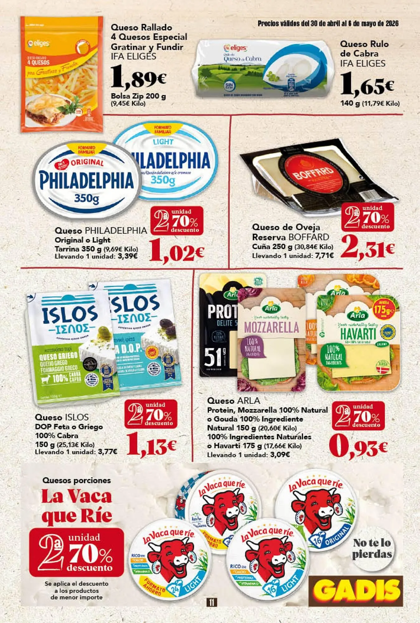 Catálogo de Folleto Gadis 30 de abril al 6 de mayo 2026 - Página 11