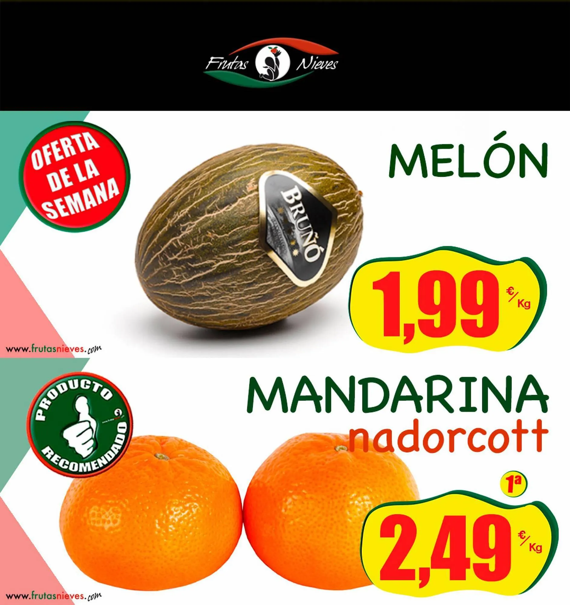 Folleto Frutas Nieves - 1