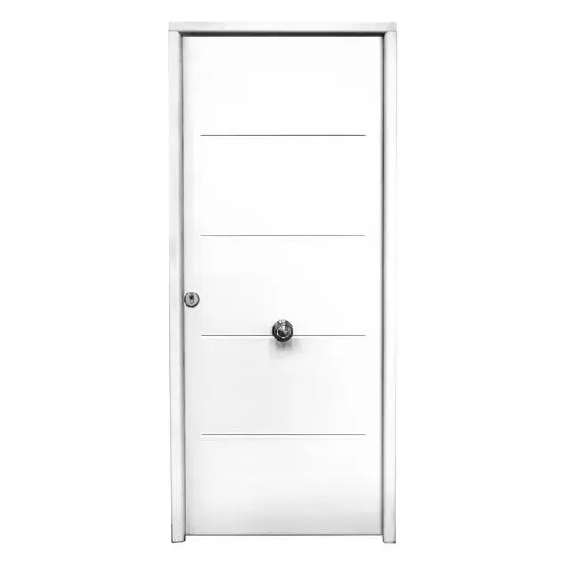 Puerta de entrada saga multi blanca derecha 210 x 90 cm