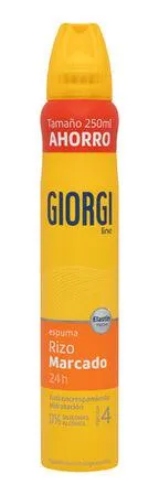Espuma fijadora de cabello Giorgi 200ml rizos mArcados