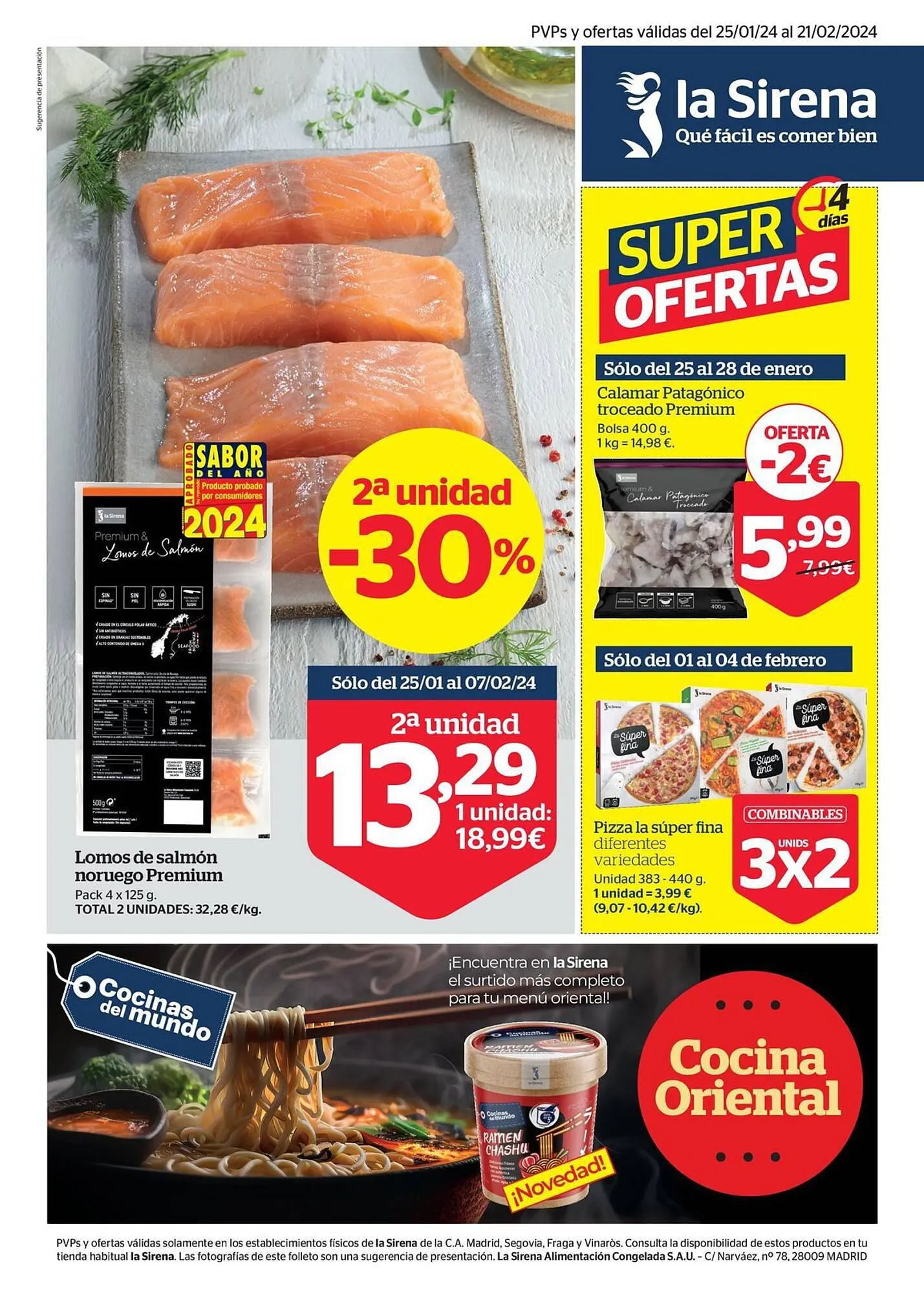 Catálogo de Folleto La Sirena 25 de enero al 21 de febrero 2024 - Página 1