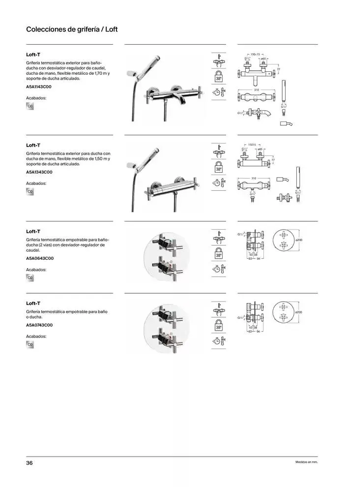 Catálogo de Grifería 9 de enero al 31 de diciembre 2025 - Página 38