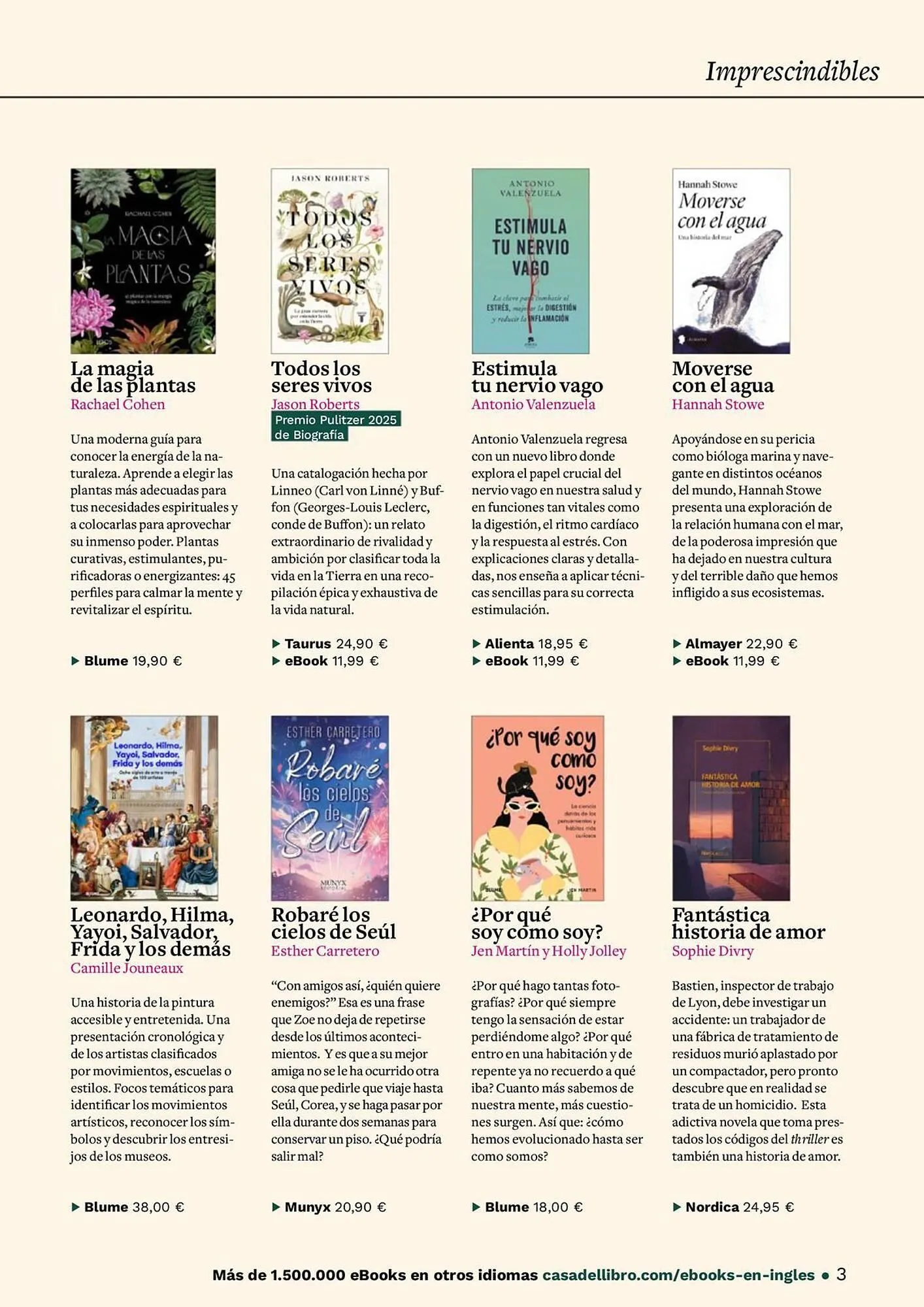 Catálogo de Folleto Casa del Libro 7 de julio al 31 de julio 2025 - Página 3