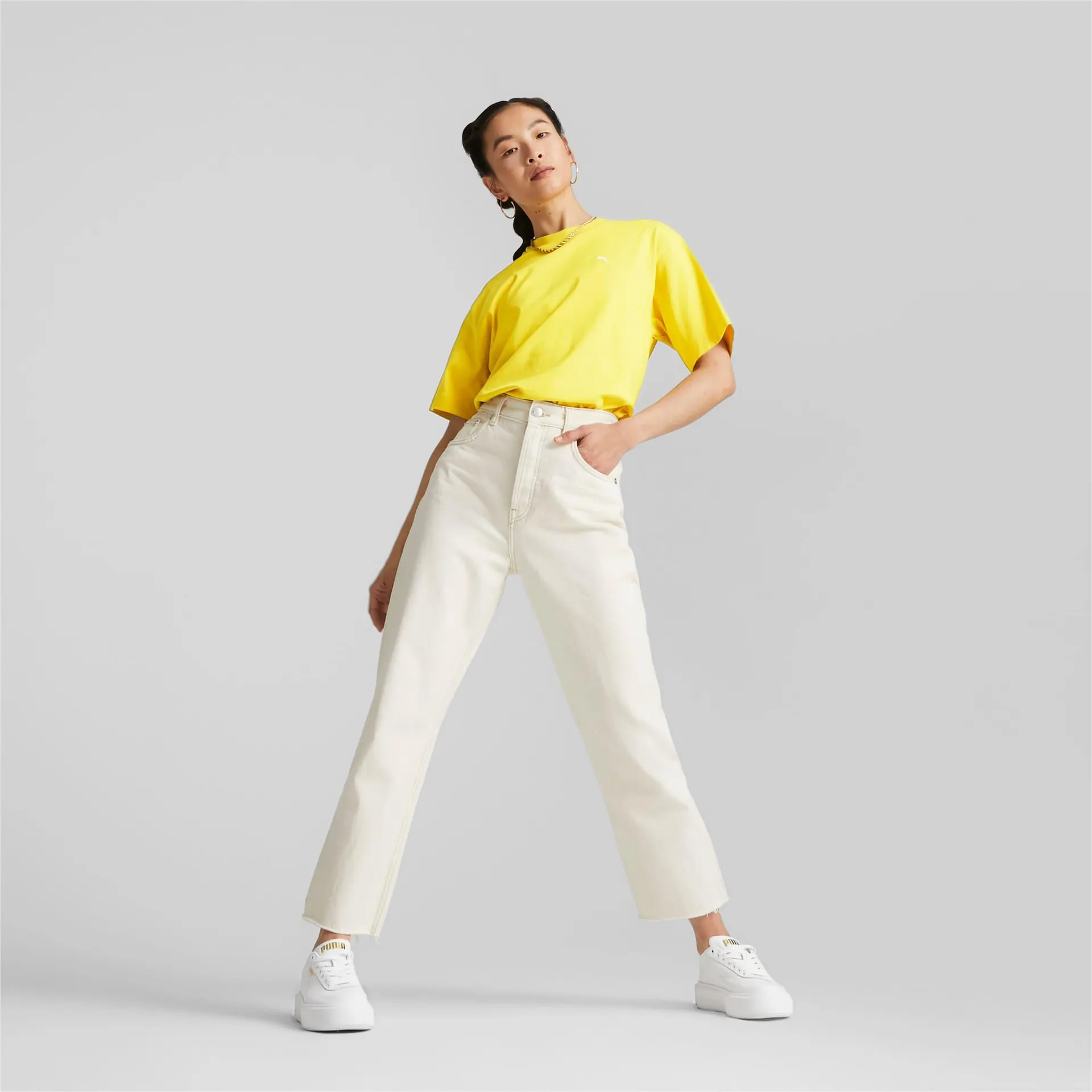 Camiseta de cuello perkins YONA para hombre