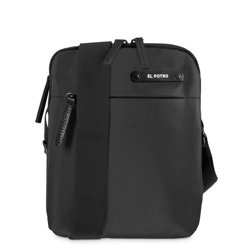BOLSO BANDOLERA GRANDE SPORT NEGRO EL POTRO