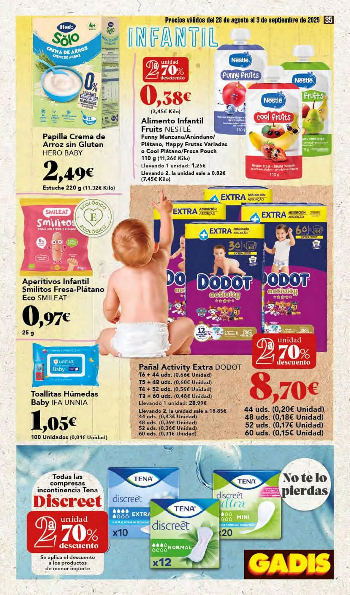 Catálogo de Folleto Gadis 28 de agosto al 3 de septiembre 2025 - Página 35