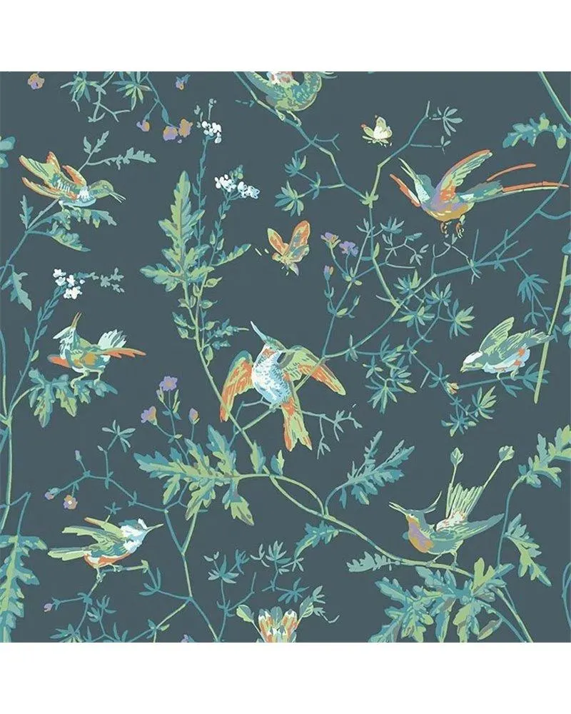 PAPEL PINTADO Hummingbirds Viridian 112-4014