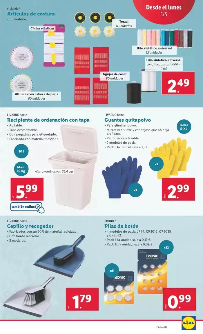 Catálogo de ¡Bazar Lidl! Ofertas válidas del 05/05 al 11/05 5 de mayo al 11 de mayo 2025 - Página 11
