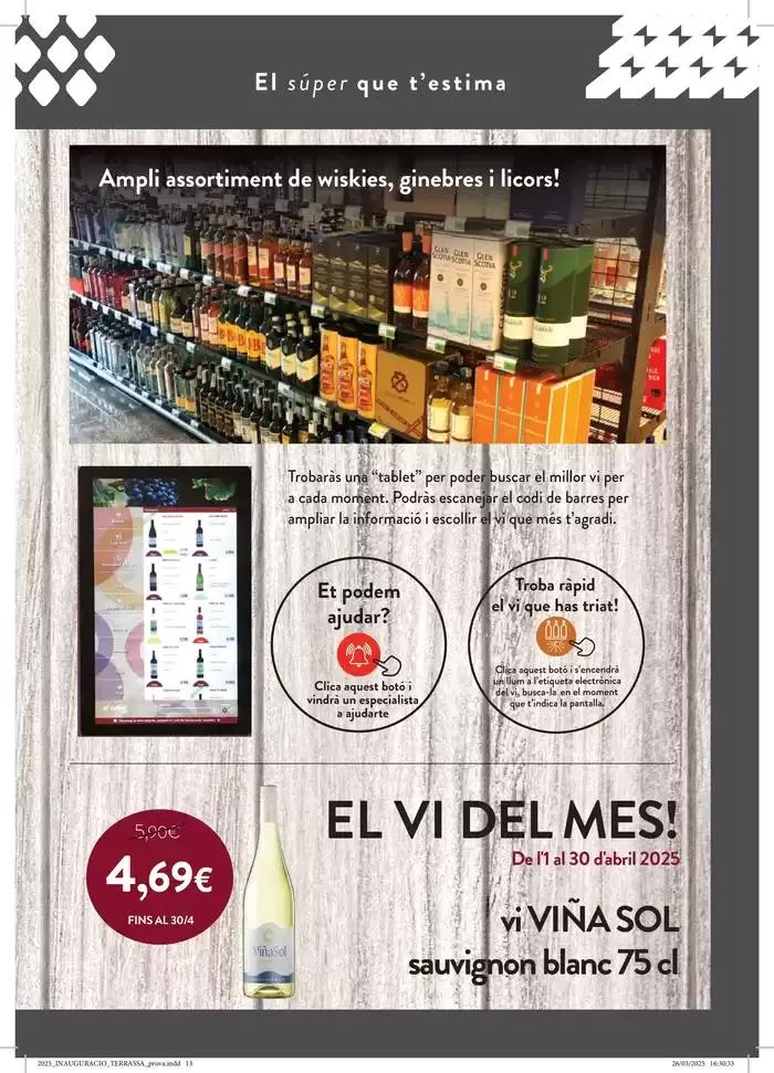 Catálogo de El SÚPER on ho tens tot, amb frescos de MERCAT 1 de abril al 30 de abril 2025 - Página 13