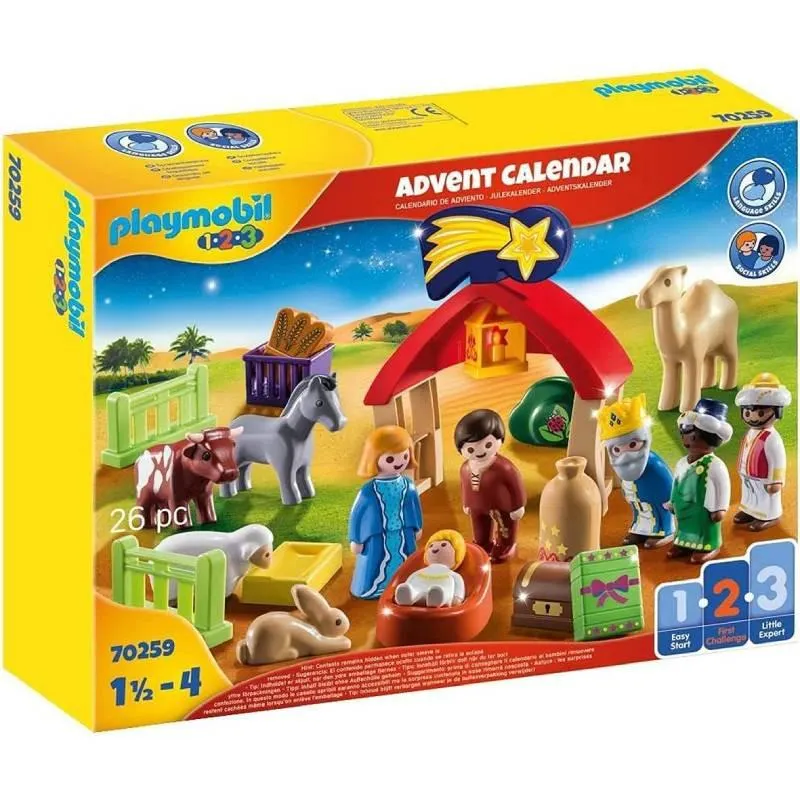 Playmobil 1.2.3 Calendario de Adviento Belén