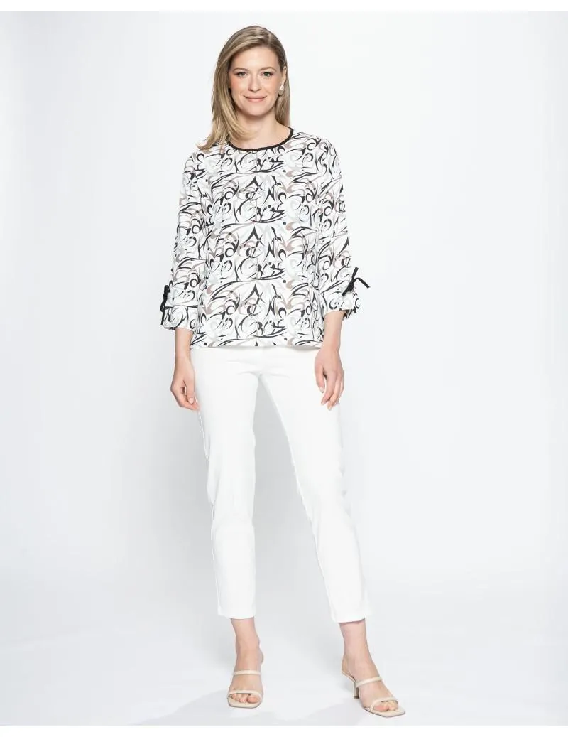 Blusa Letras Abstracto