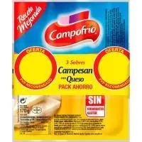 Salchichas de queso CAMPESAN CAMPOFRIO, pack 3x170 g