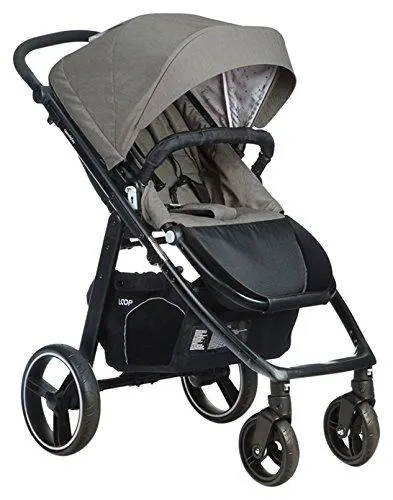 Silla de paseo reversible Loop, gran tamaño, negro