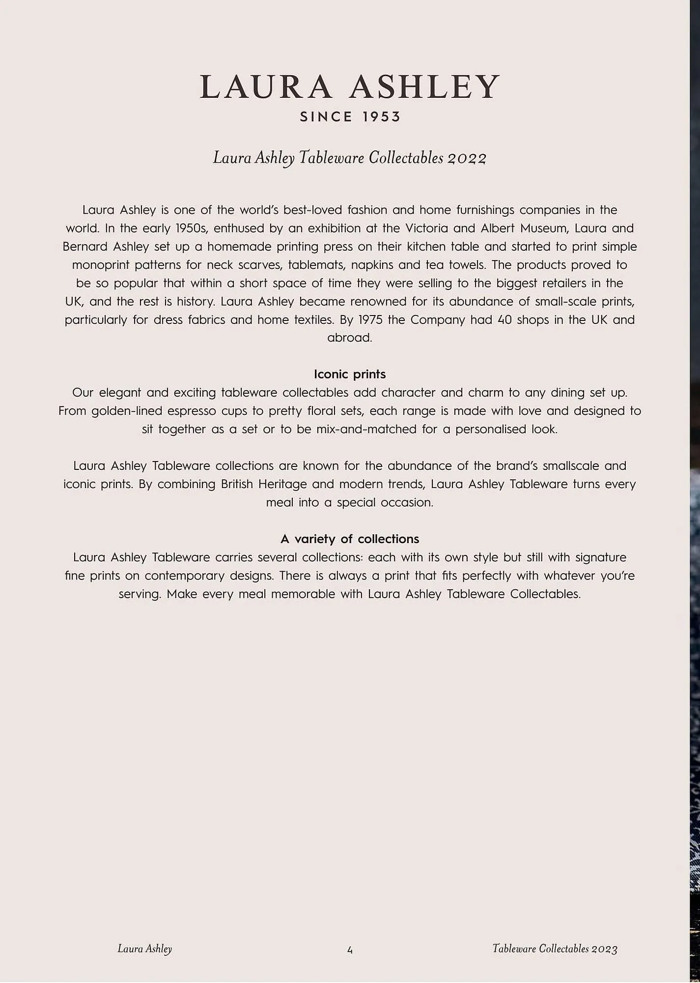 Catálogo de Folleto Laura Ashley 20 de julio al 31 de diciembre 2023 - Página 4