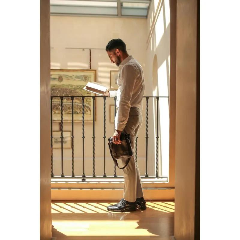 Bolso Bandolera hombre en color marrón - Berlín