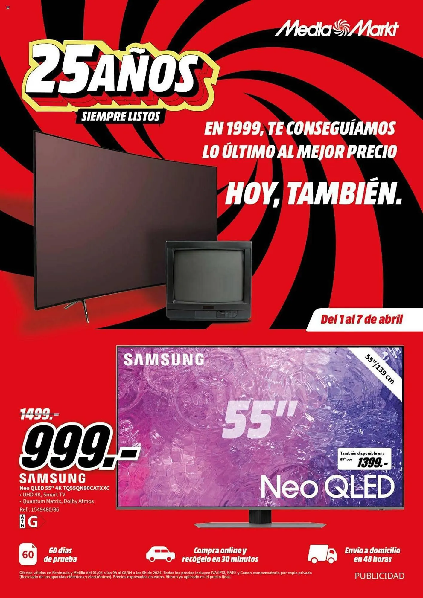 Catálogo de Folleto MediaMarkt 1 de abril al 7 de abril 2024 - Página 1