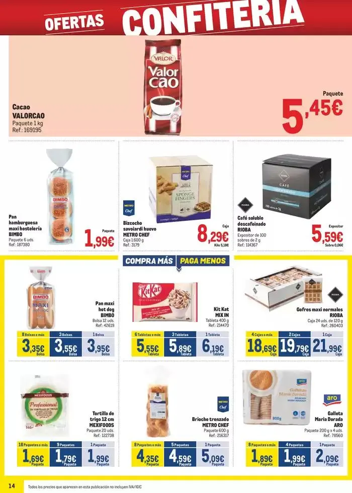 Catálogo de Makro Precios Canarias 8 de abril al 4 de mayo 2025 - Página 14