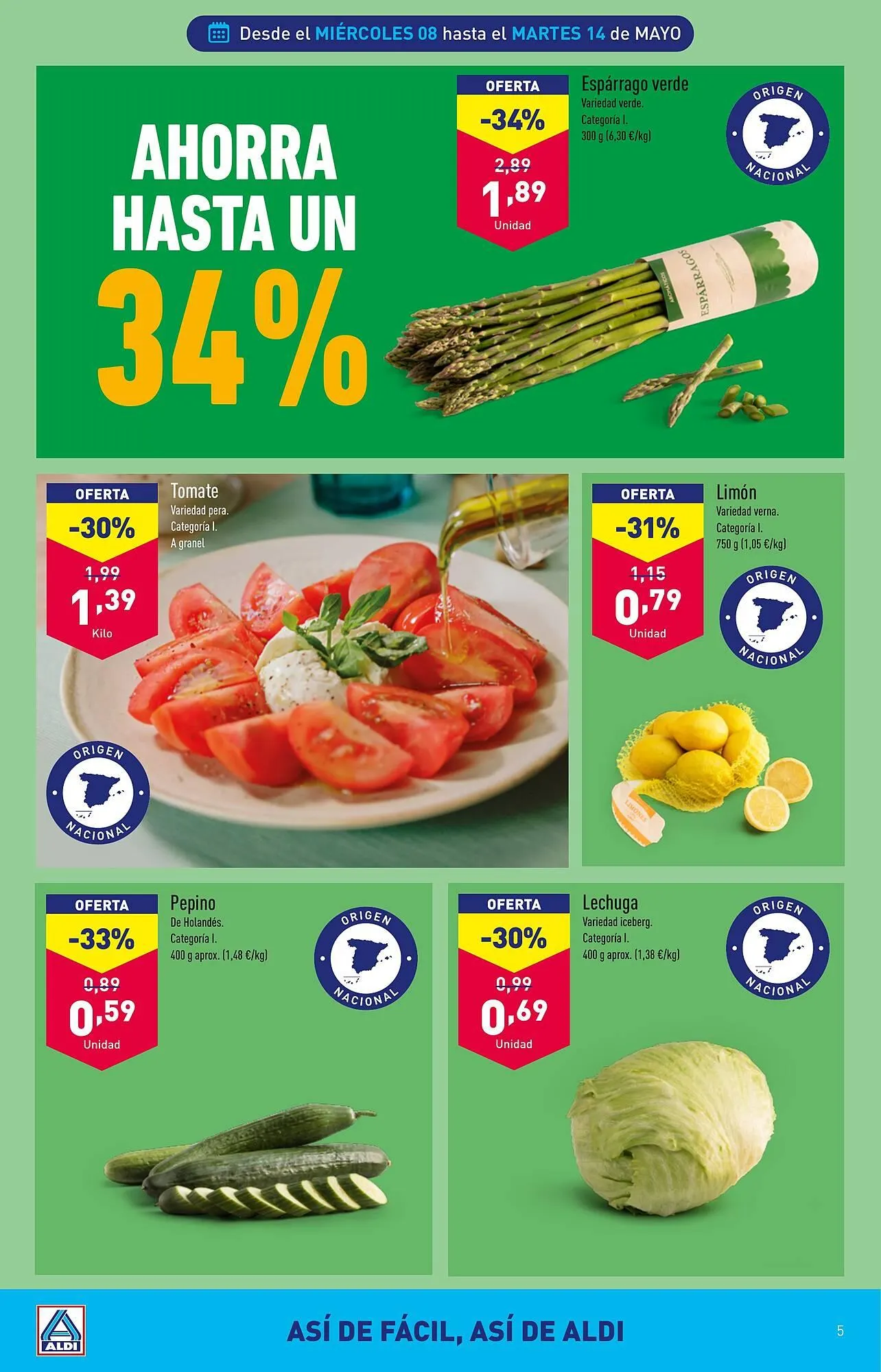 Catálogo de Folleto ALDI 8 de mayo al 14 de mayo 2024 - Página 5