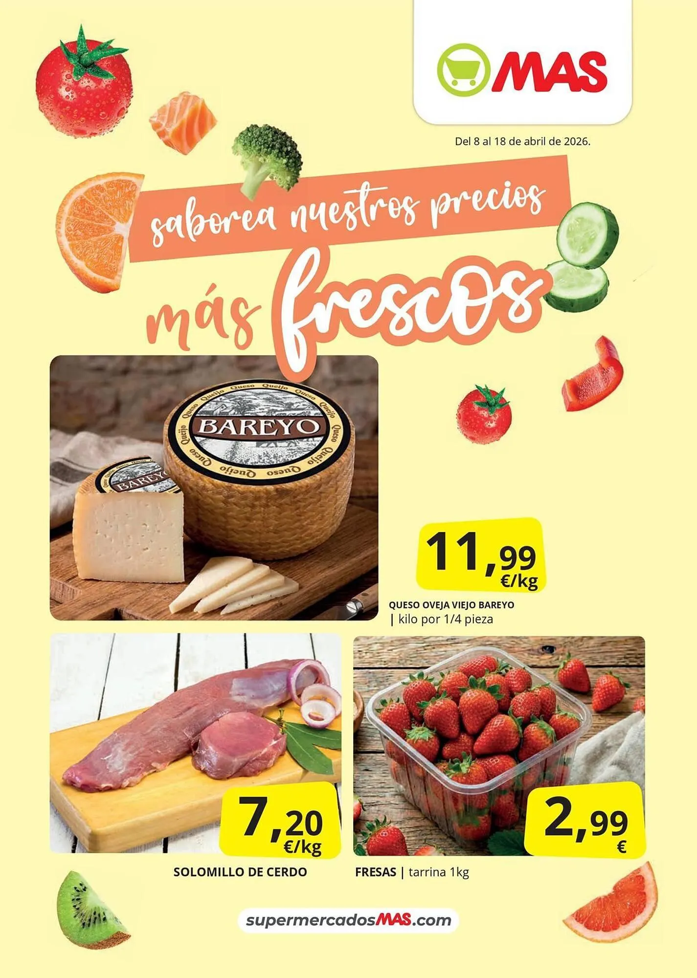 Catálogo de Folleto Supermercados MAS 9 de abril al 18 de abril 2026 - Página 1