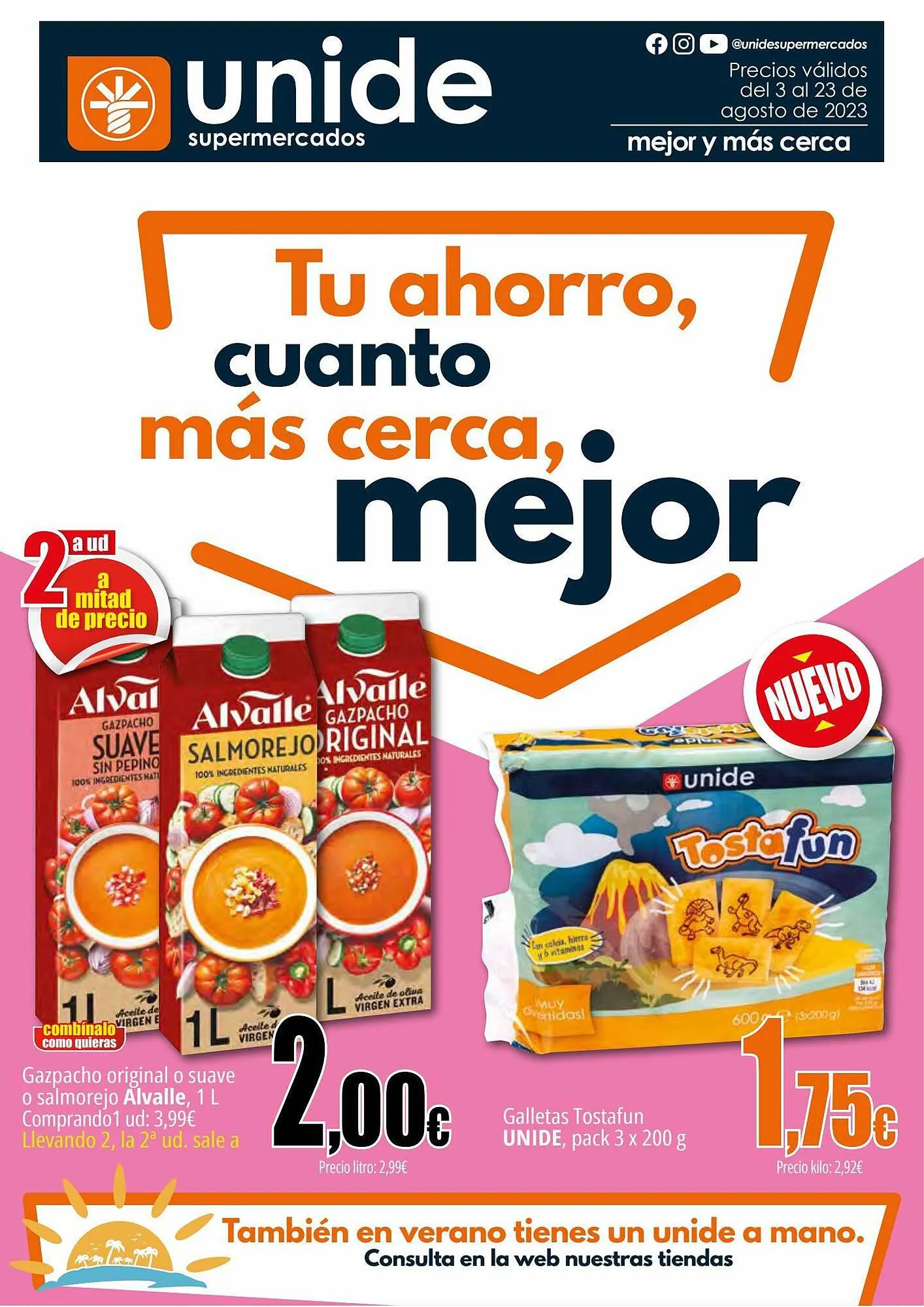 Catálogo de Folleto Unide Supermercados 3 de agosto al 23 de agosto 2023 - Página 1