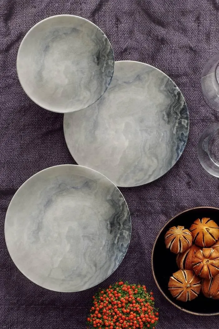 Vajilla 24 piezas Murrina 100% Porcelana Mármol