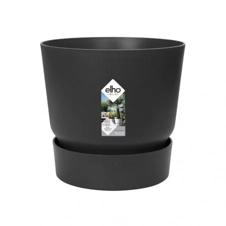 MACETA GREENVILLE ROUND NEGRA