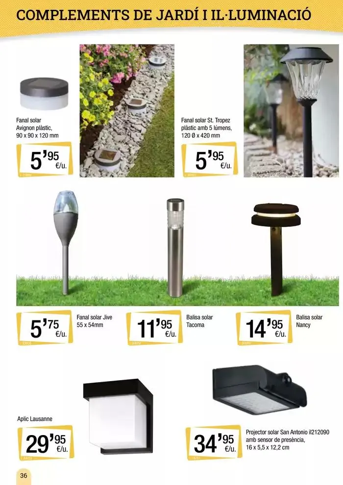 Catálogo de Catàleg vàlid del 18 de març al 25 d’agost 18 de marzo al 25 de agosto 2025 - Página 36